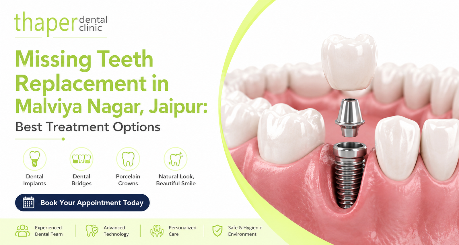 Missing Teeth Replacement in Malviya Nagar | Thaper Dental Clinic